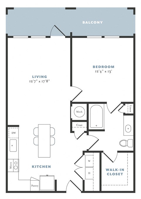 a floor plan of a house with a bedroom and a living room